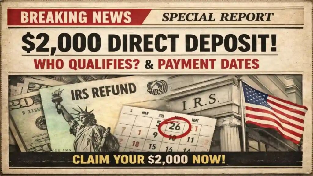 $2,000 IRS Direct Deposi